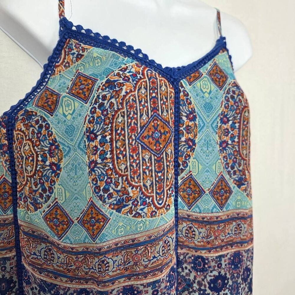 Collective Concepts Large Boho Chiffon Cami Tank Top - Picture 7 of 10